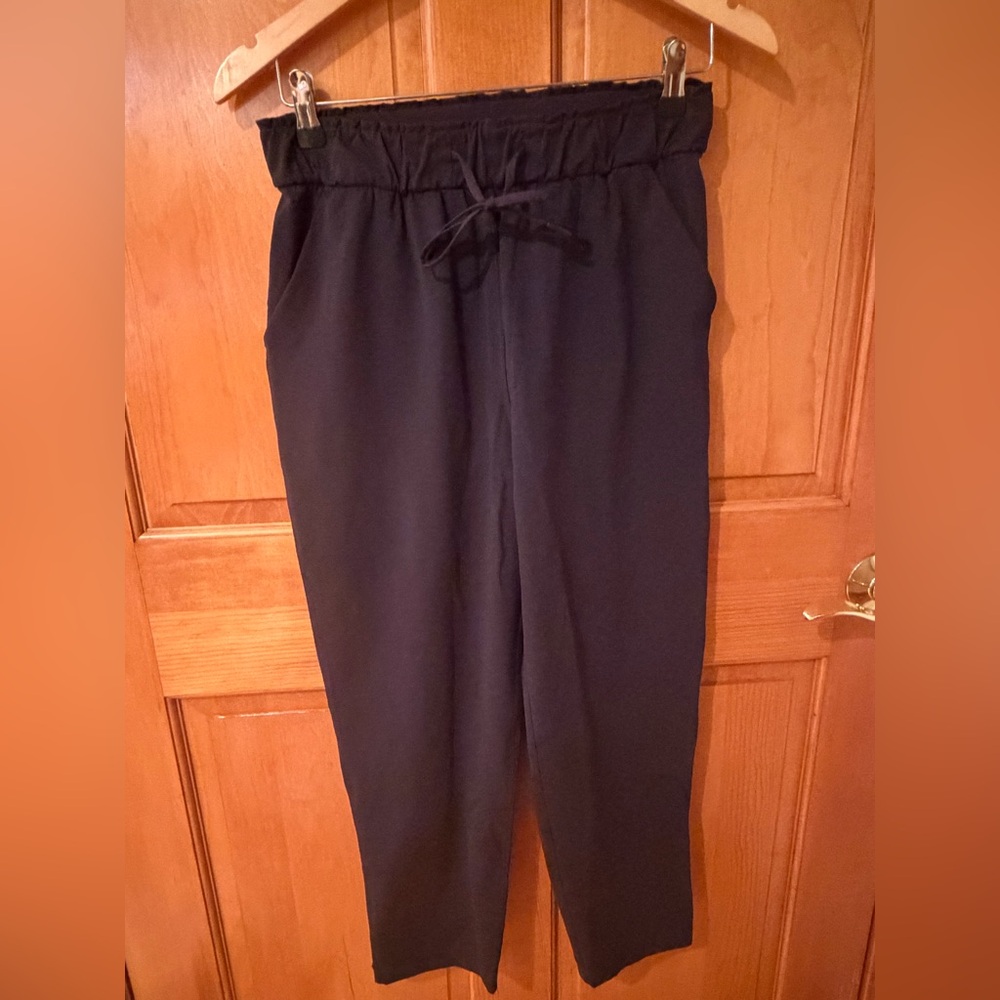 lululemon athletica Black Straight-Leg Drawstring Pants